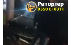 На Горького—Кара-Кульской машина врезалась в столб. Видео