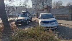 Парковка в зеленой зоне на ул.Буденного продолжается. Видео