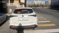 «Чанган» стоит на «зебре». Фото