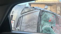 На Байтик Баатыра произошла авария. Фото