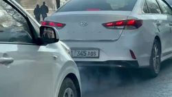 «Соната» сильно дымит. Видео