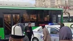 На Моссовете сбили человека. Видео очевидца