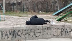 Горожанин просит помочь двум бездомным, которые живут на ул.Токтогула. Фото