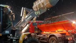 В УПСМ утверждают, что с ночи расчищают улицы Бишкека