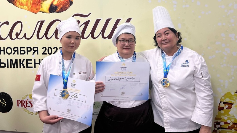 Kyrgyzstan pastry team wins gold at "Chocolatine Kazakhstan - 2025" Championship