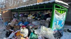 Как выглядит гора мусора в 11 мкр. Фото