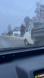 Водитель жалуется на снежную кашу на дороге Сокулук—Кара-Балта. Видео