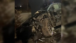 Крупное ДТП у здания Бишкекского ГКНБ на Южной магистрали: Столкнулись два «Зикра» и «Соната». Видео