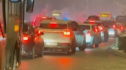 В Бишкеке на проспекте Айтматова встало движение 