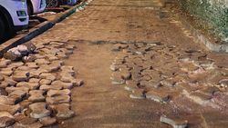 Горожанин пожаловался на состояние тротуара на пересечении Киевской и Исанова