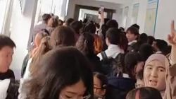 Давка в школе №63 во время пересменки. Фото горожанки