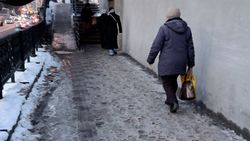 Житель просит очистить тротуар под мостом на Айтматова—Л.Толстого