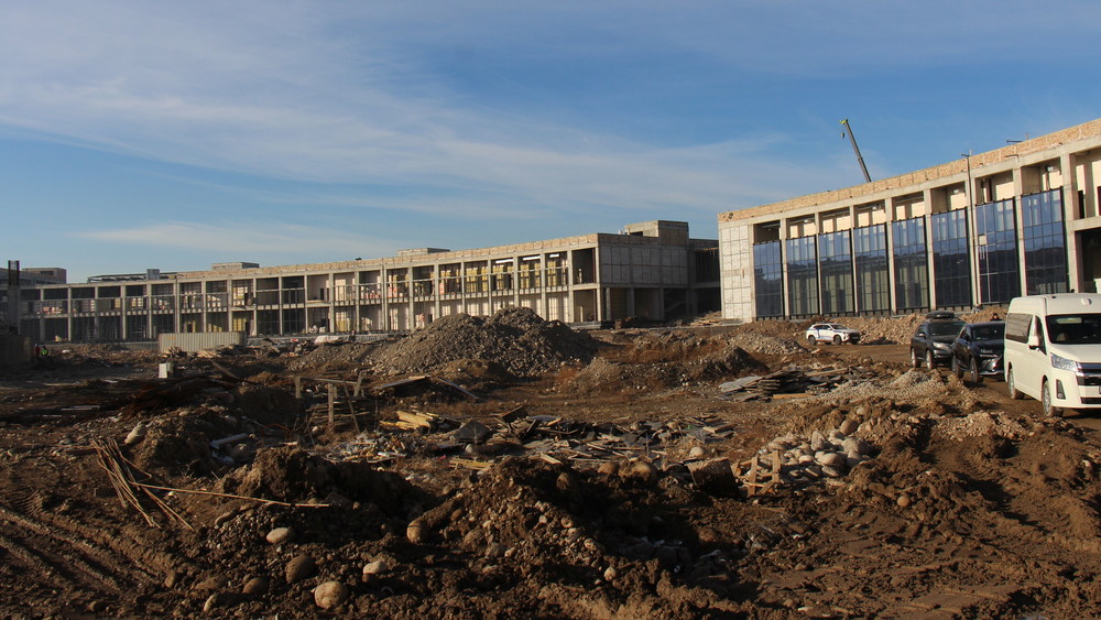 «Ош» базарынын курулушу