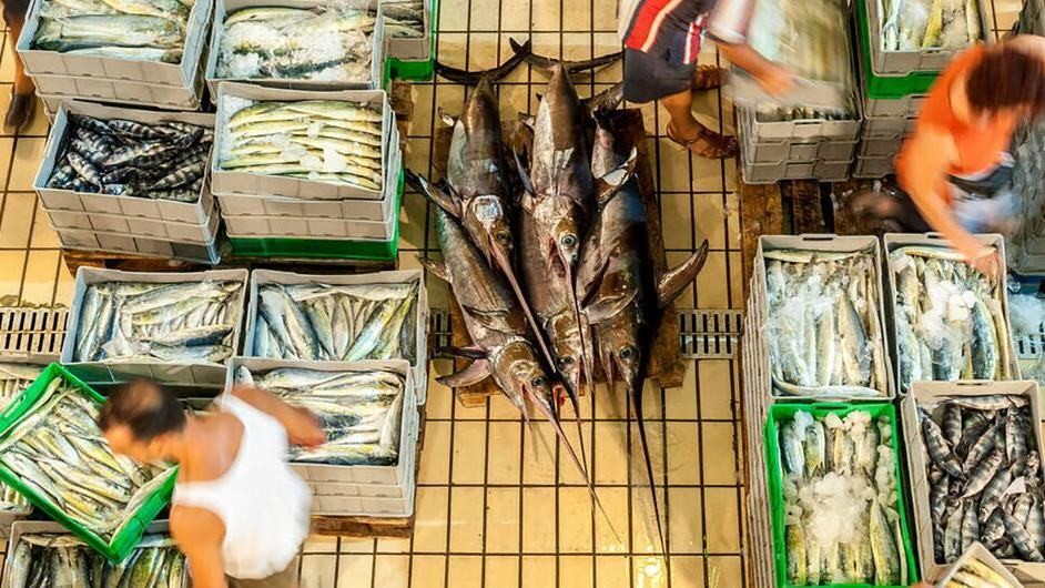 Рыбный рынок в Валетте, Мальта.