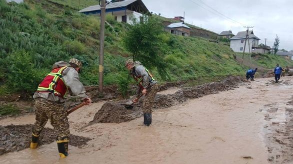 Устранение последствий селей в Оше в 2024 году