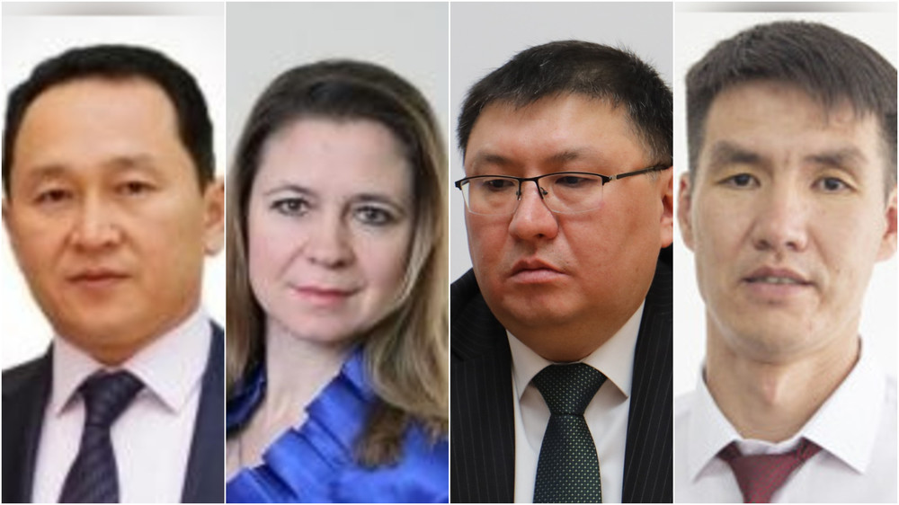 слева направо: Шамкеев Уланбек, Соломко Оксана, Доолбеков Элдияр, Алымбаев Артык