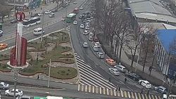 На Чуй—Фучика машины паркуются на полосе общественного транспорта На Чуй—Фучика машины паркуются на полосе общественного транспорта