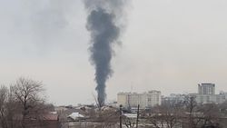 На Жибек Жолу что-то горит. Видео и фото горожан