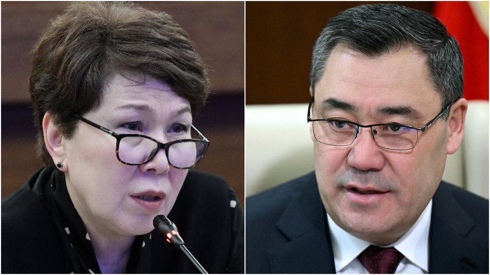 Гуля Кожокулова и Садыр Жапаров