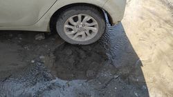 Воду, вытекающую из колодца на улице Сагымбая Манасчы, перекрыли