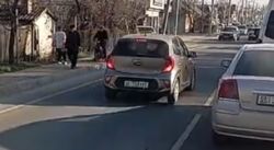 В городе Токмок машина ехала по встречной полосе