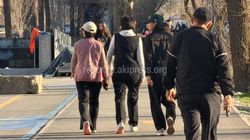 Первая леди прогуливалась по проспекту Айтматова 