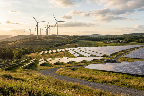 Доля солнечной и ветровой энергетики в США выросла до 17% от общего производства в 2025 году