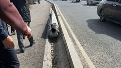 Опора, лежавшая на мосту по Жибек Жолу—Осмонкула, убрана