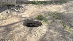 Люк на пересечении улиц Московская и Исанова открыт