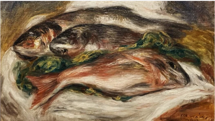 Картина Ренуара «Рыбы»