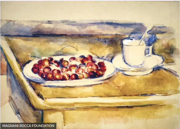 «Натюрморт с вишнями» Поля Сезанна