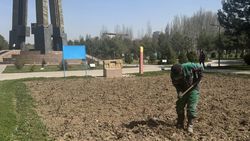 В парке Победы начали подготовку к весне. Фотографии горожанина