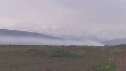 Горит мусорный полигон села Александровка Чуйской области. Жители просят закрыть полигон