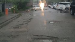 На Загорская—Калинина ямы на дороге