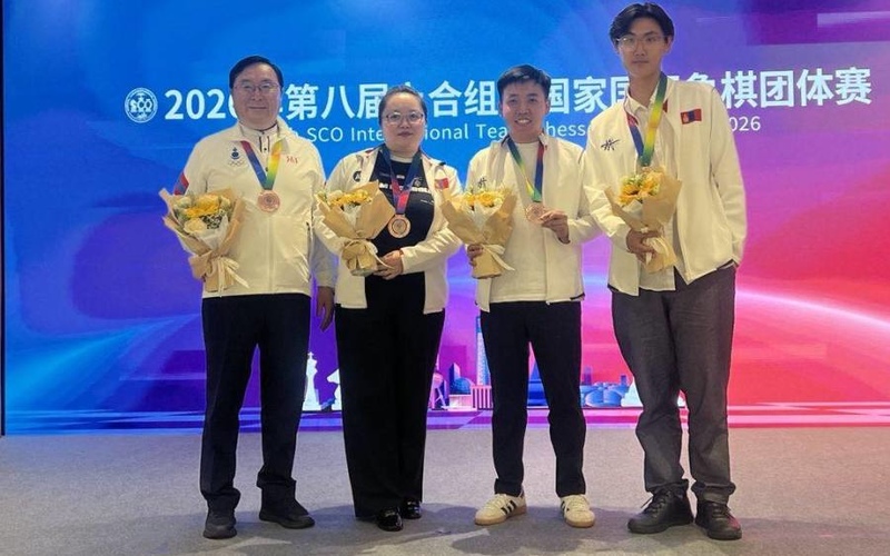 Mongolia secures bronze at 8th SCO International Team Chess Tournament