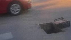 Решетки ливнеприемника на Джаманбаева—Табалдиева установят в ближайшее время