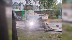 ДТП ниже села Орто-Сай-Жилгородок Совмина. Видео