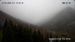 В природном парке «Ала-Арча» идет снег