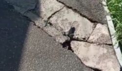 Житель жалуется на состояние тротуара на Стадионная—Орто