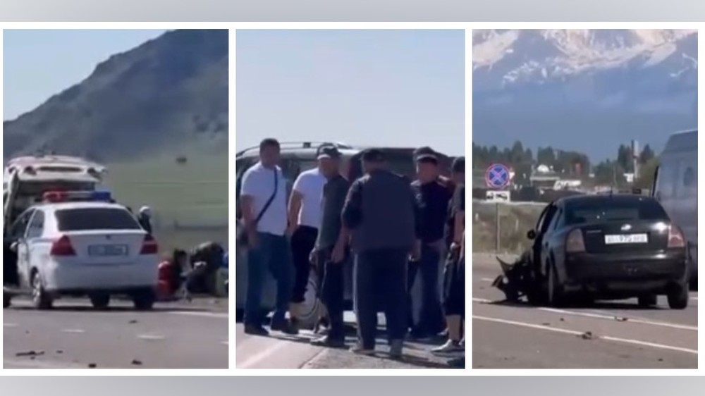 ДТП в Кеминском районе попало на видео. Есть пострадавшие