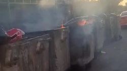 В мкр Джал-23 горел мусор в контейнерах