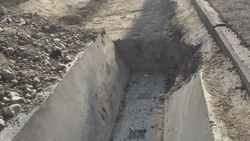 На участке улицы Л.Толстого поставили лотки, но не сделали трубу
