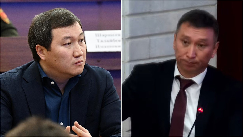 (слева-направо) депутат Кубанычбек Самаков, замминистра Амантур Турсуниязов