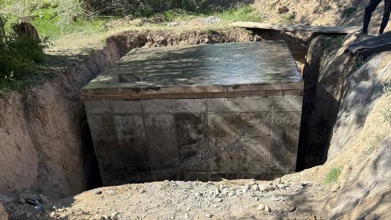 В больнице села Чолок-Кайың Ак-Талинского района построили сооружение для сбора сточных вод