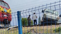 «Портер» попал под поезд в Кара-Балте. <b>Фото</b>