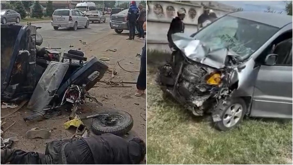 В Караколе водитель трицикла погиб в ДТП с Toyota Alphard