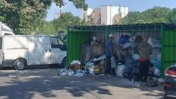На Мичурина—Абдрахманова мусор не вывозится