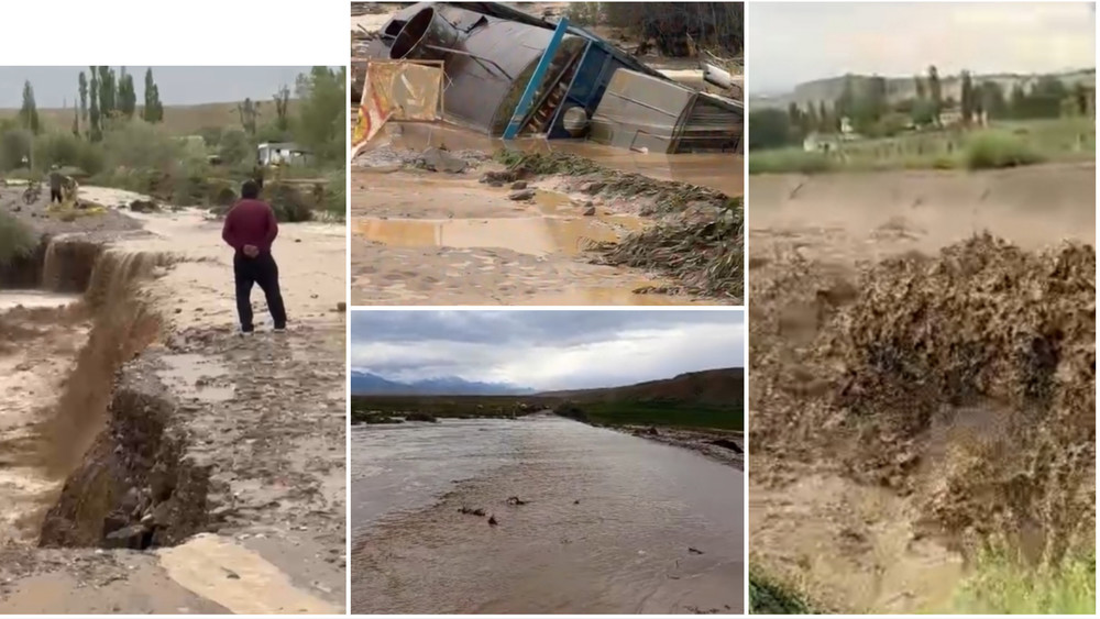 Сель в Ак-Талинском районе опрокинул «КамАЗ»: водителя удалось спасти (видео)
