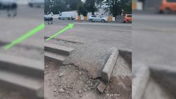 После укладки канализации на Фучика разрушилась дорога, - горожанин