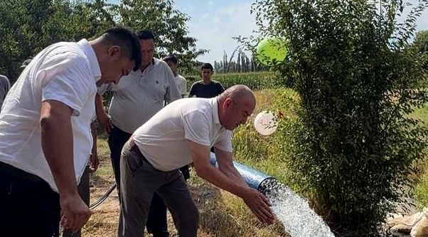 В двух сёлах айыльного аймака Добо-Коргон Араванского района введены в эксплуатацию новые скважины для полива